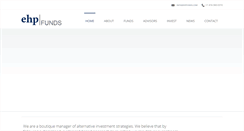 Desktop Screenshot of ehpfunds.com